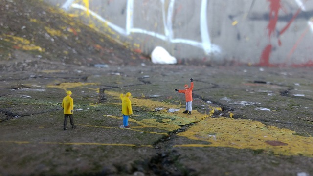 Construction miniature painting