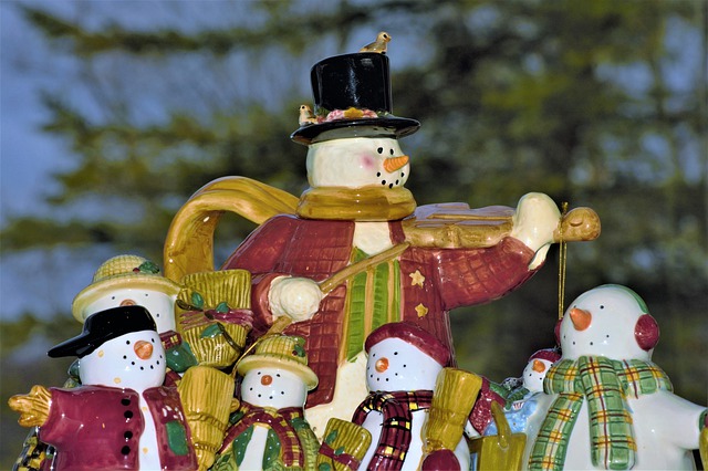 Christmas painted miniature art